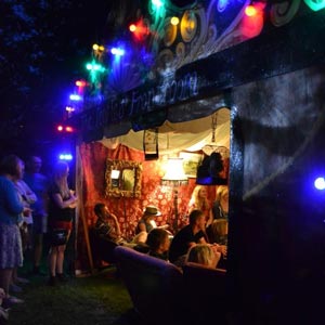 Living room at the Cambridge Folk Festival 2012