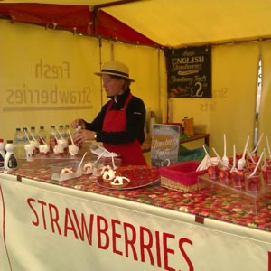 Strawberries and cream at Strawberry Fair 2012